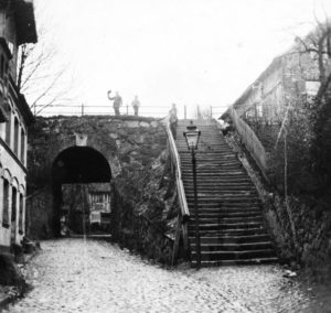 Die Friedrichsbrücke damals Historische Aufnahme der Friedrichsbrücke in Lauenburg