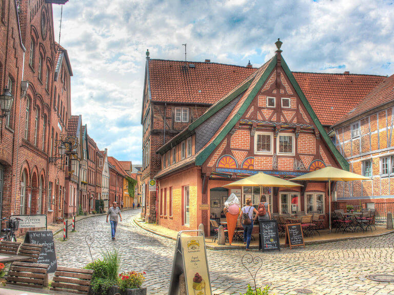 Lauenburg Altstadt Lauenburger Altstadt im Sommer