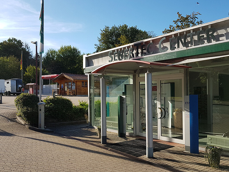 Parkplatz bei Senertec in Lauenburg