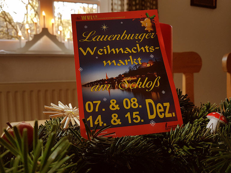 Plakat Weihnachtsmarkt 2019 in Lauenburg