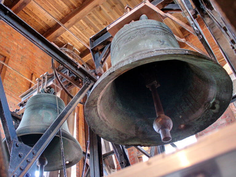 Glocken im Kirchturm von Lauenburg Glocken im Kirchturm von Lauenburg