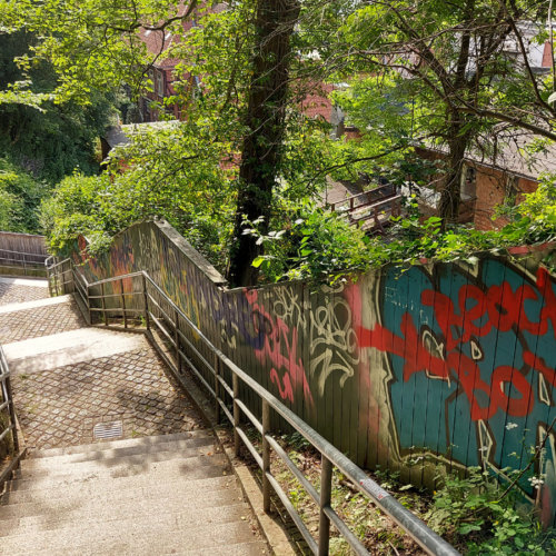 Stufen der Fährtreppe Stufen der Fährtreppe