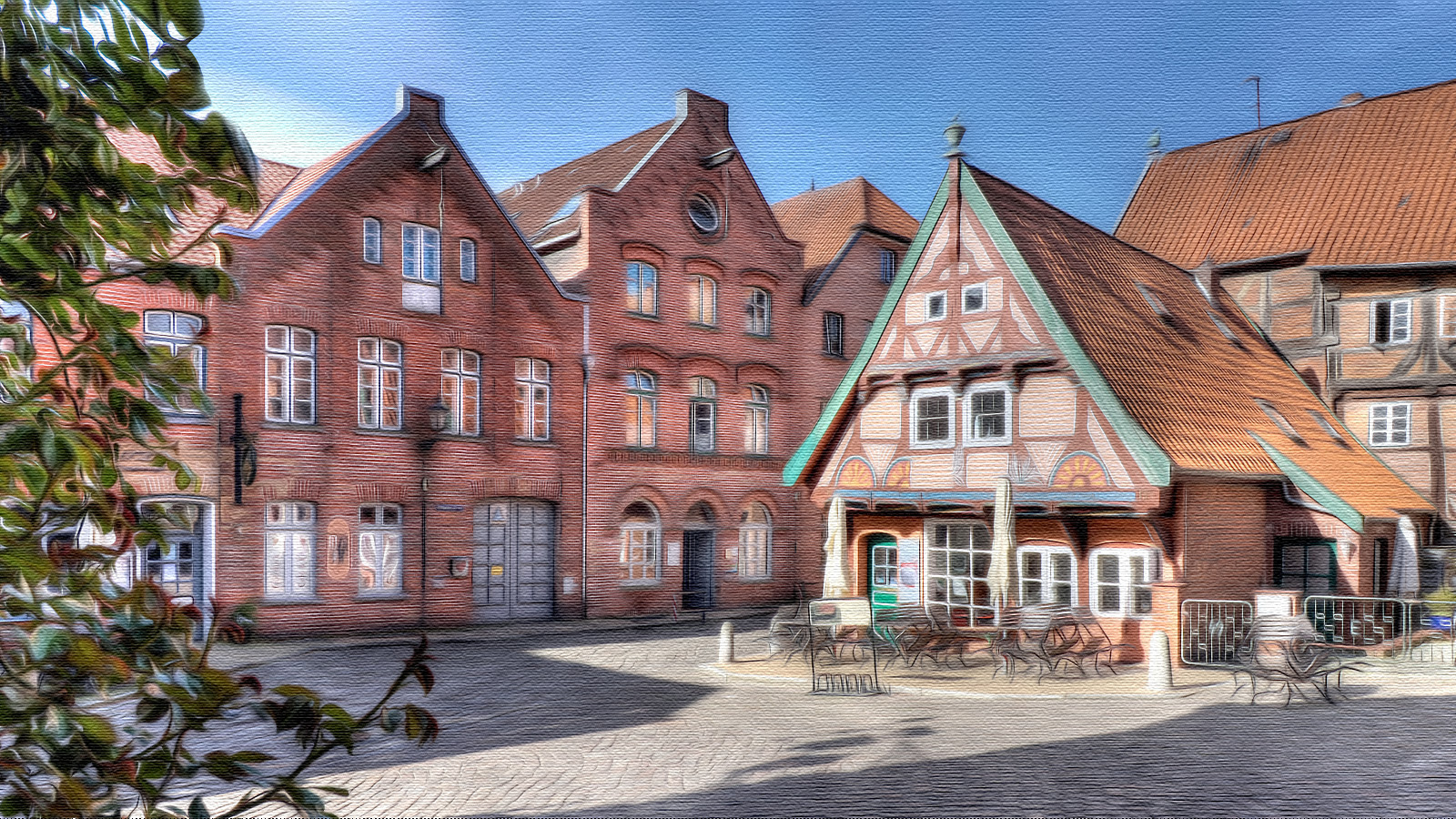 Alter Markt in der Altstadt von Lauenburg Alter Markt in der Altstadt von Lauenburg