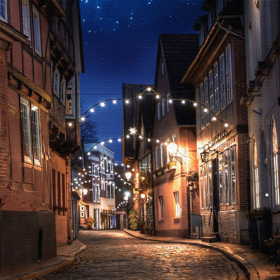 Weihnachtliche Elbstraße