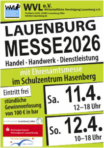 Plakat zur Lauenburg Messe 2026