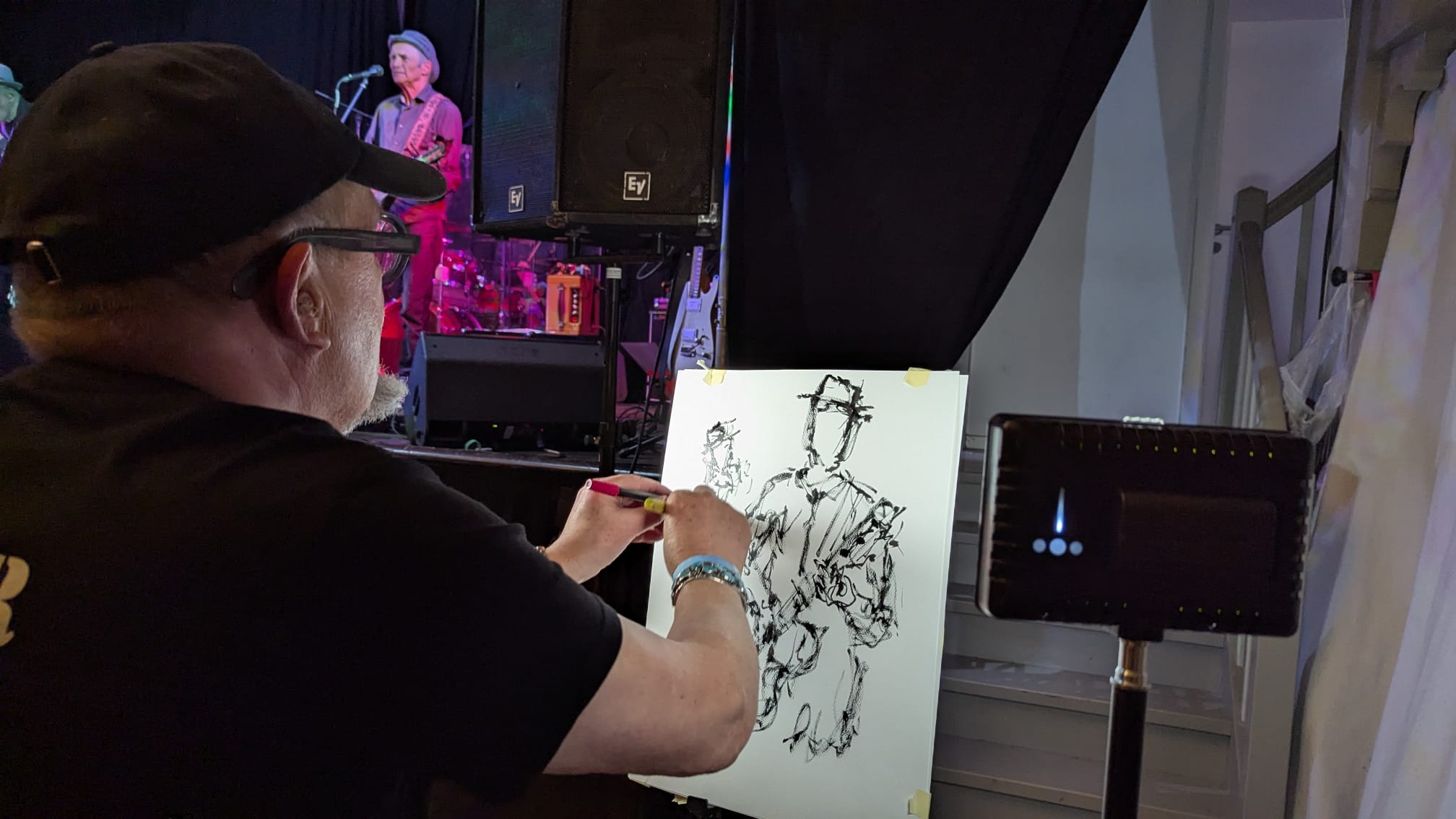 Speedpainting-Künstler Jan Balyon (Foto: Holger Meyer, Lauenburg Erleben)