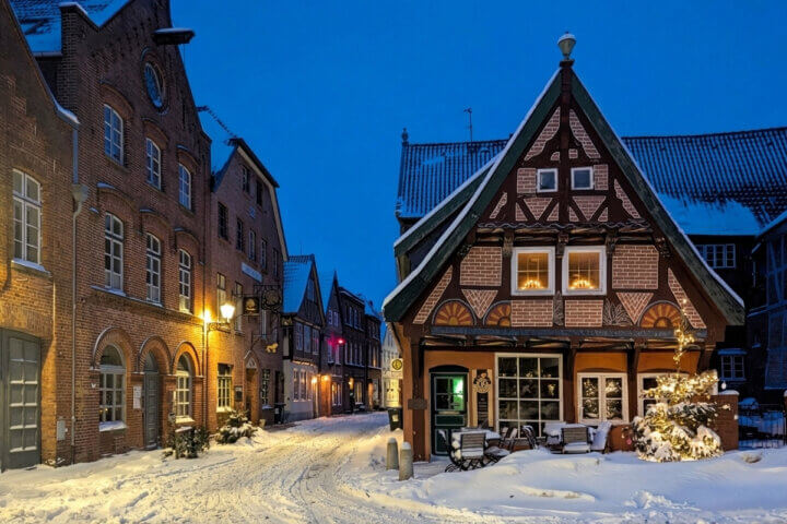Winter in der Altstadt von Lauenburg 2026