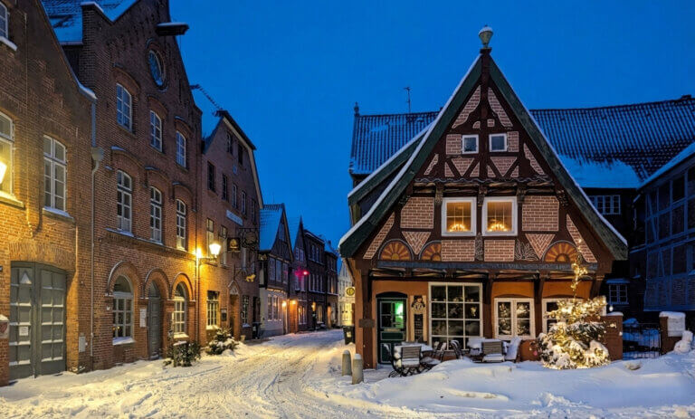 Winter in der Altstadt von Lauenburg 2026