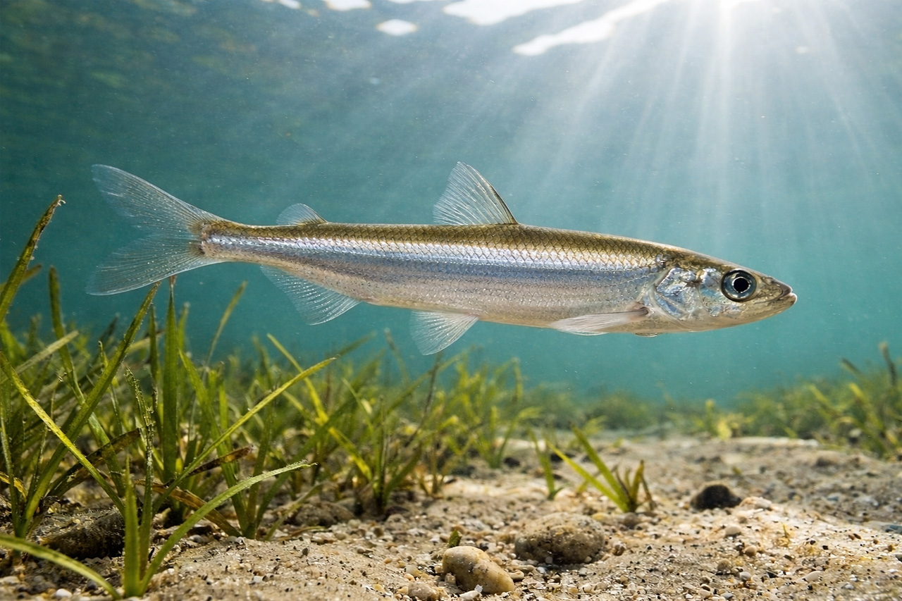 Stint in der Elbe vor Lauenburg Stint in der Elbe vor Lauenburg